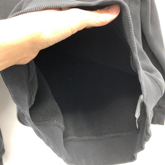 Hurley men's Black monogram logo front crewneck pullover sweater M - Picture 8 of 16